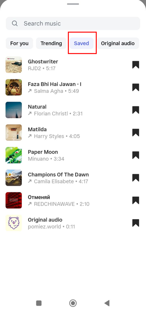Save Audio Music